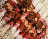 Foto langkah ke 4 dari resep Beef Enoki Mushroom Rolls.