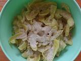 Pieles de manzana caramelizadas en freidora de aire
