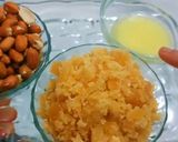 A picture of step 1 of Peanut jaggery chikki.