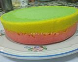 Foto langkah ke 5 dari resep Steamed Rainbow Cake Ny Liem.