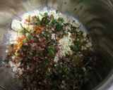 A picture of step 3 of Vegetarian Bread Omelette.