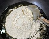 A picture of step 2 of Gur papdi.