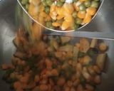 A picture of step 2 of Paneer Jalfrezi with Aloo Kulcha.