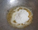 A picture of step 3 of Cheesy and Creamy veggie white sauce penne pasta (with fresh cream, cheese and seasonings).