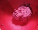 A picture of step 3 of Beetroot Cookies.