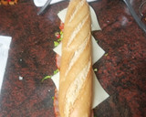 Foto del paso 6 de la receta: Super bocadillo de lomo adobado con verduras, queso y mayonesa