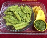 A picture of step 12 of Basil Pesto Pasta.