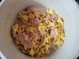 Huevos revueltos con jamón