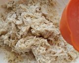 A picture of step 4 of Chicken cheese dinner rolls.