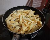 Hình bước làm 1 của món Măng xào tỏi