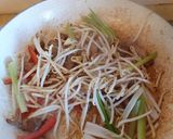 A picture of step 4 of Pork chow mein for 1.