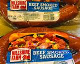 One Pot Smoked Beef Sausage with Green Beans and Noodles recipe step 2 photo