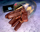 சாக்லேட் பாக்கி குச்சிகள் / chocolate pocky sticks ரெசிபி ஸ்டேப் 6 புகைப்படம்