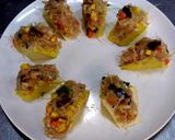 รูปขั้นตอนการทำที่ 4 ของ เต้าหู้ยัดไส้ไก่สับนึ่งซีอิ้ว