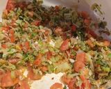 A picture of step 4 of Spicy fish + mussel tomato stew.