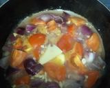 A picture of step 1 of Shahi paneer.