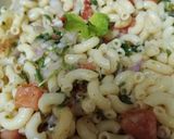 A picture of step 2 of Macaroni chaat.