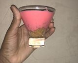 A picture of step 12 of Konafah cherry mousse cups.