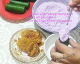 Foto langkah ke 4 dari resep Cara membuat kue putu ayu ubi ungu cetakan daun pisang, gampang dan ekonomis.