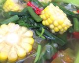 Foto langkah ke 7 dari resep Sayur bayam (mickyal) -kacang panjang, jagung manis-.
