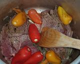 Foto del paso 8 de la receta: Carne a la Cacerola con Papas Gratinadas con Albahaca