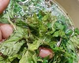 A picture of step 1 of Hyderabadi Mutton tahari.