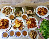 Hình bước làm 4 của món Mâm cơm chay cúng rằm tháng 10