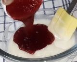 A picture of step 1 of Strawberry Glaze Dome.