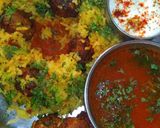 A picture of step 10 of Cauliflower kofta birayani.