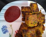 A picture of step 6 of आलू बेसन का नाश्ता.
