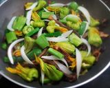 Hình bước làm 2 của món NẤM lộc nhung xào bí nụ