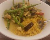 A picture of step 7 of Salmon, cashew and citrus curry.