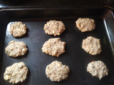 Galletas de avena, tutucas y manzana
