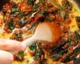 A picture of step 6 of Scrambled Eggs with Spinach.
