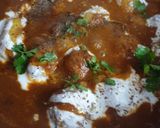 A picture of step 4 of Dum aloo.