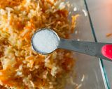 A picture of step 1 of Cabbage Manchurian.