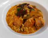 Foto del paso 13 de la receta: Arroz meloso de butifarras, alcachofas y calçots