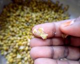 A picture of step 2 of Green gram sundal.