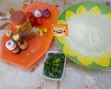 A picture of step 3 of Dambun shinkafa.