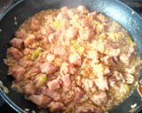 Foto del paso 3 de la receta: Arroz con pavo, calabacín y salsa de soja