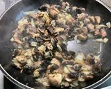 A picture of step 8 of Cod with Mushrooms, Cilantro, and Turmeric.