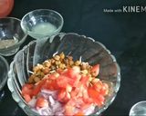 A picture of step 2 of Sprouted chana salad.