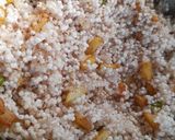 A picture of step 3 of Sabudana khichdi (ekadashi special).