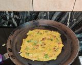 A picture of step 4 of Leek paratha.