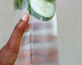 A picture of step 2 of Cucumber 🥒 lemon 🍋infused water.