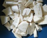 A picture of step 2 of Fried cassava.