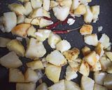 A picture of step 2 of Methi Aloo.