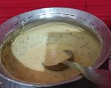 A picture of step 3 of Gujarati kadhi.