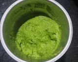 A picture of step 3 of Falahari green Chutney.