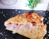 Une image de l'étape 10 de Tarte moelleuse aux lardons fumés râpé de jambon, crème fraîche.